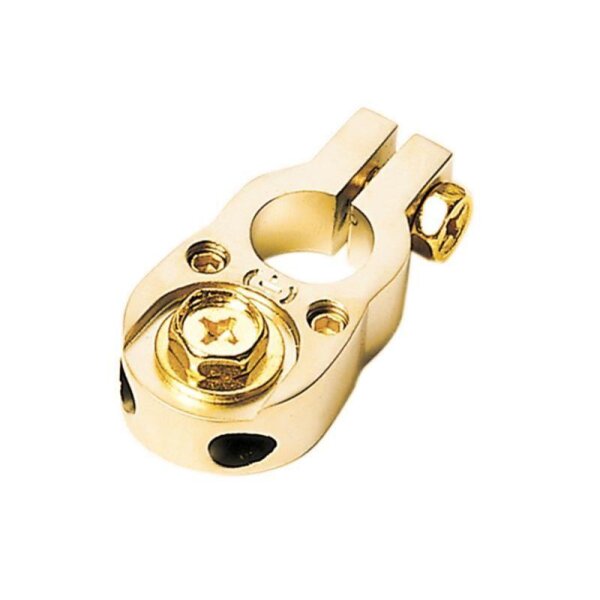 Batterieklemme Pluspol (gold)  2 x 10 mm²