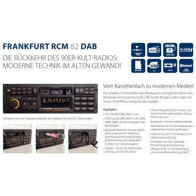 Blaupunkt FRANKFURT RCM82 DAB