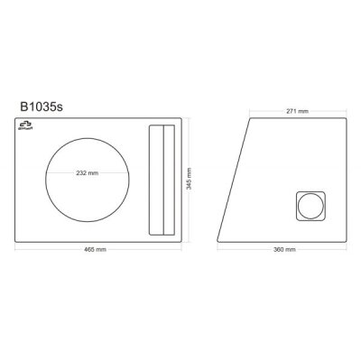 Subwoofer-Gehäuse 1 x 10"