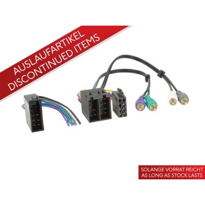 Aktivsystemadapter VW ISO/10Pin ISO>Cinch/Kabel