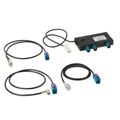 Antennensplitter AM/FM/DAB+ ISO(m)>DIN(m)/SMB(f)