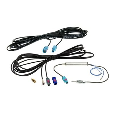 Antennenkabel Kit Fakra(m)>DIN(m)/SMB(F)/SMA(m) FM/DAB+
