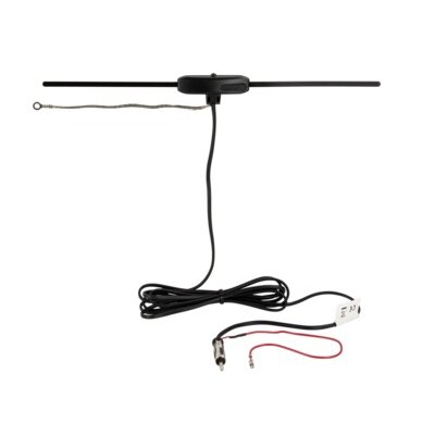 Glasklebeantenne AM/FM DIN(m) 12V extern