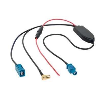 Antennensplitter AM/FM DAB+ Fakra(m)>Fakra(f)/SMB(f)