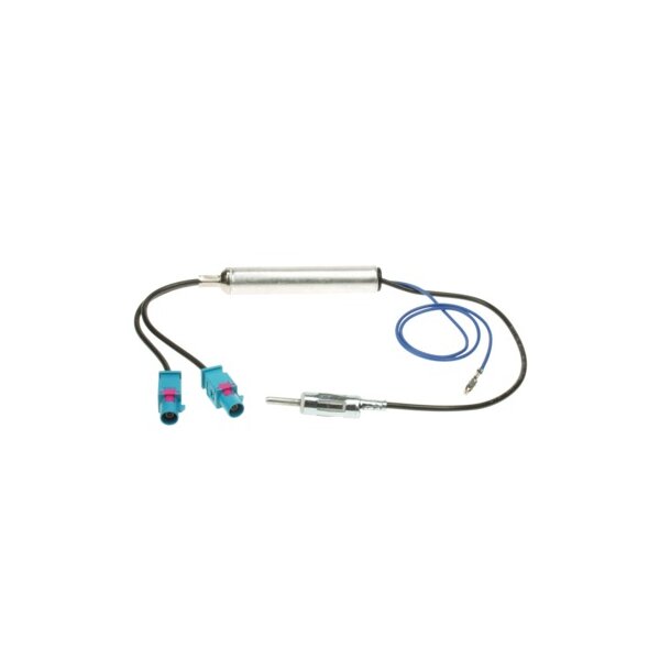 Antennenadapter Fakra(m)(x2)>DIN(m) 12V Phantom