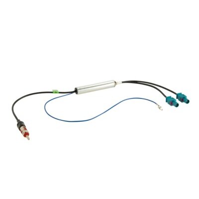 Antennenadapter Fakra(m)(x2)>DIN(m) 12V Phantom LEONI