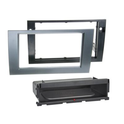 2-DIN Radioblende INBAY® Audi A4(8E)/Seat Exeo anthrazit