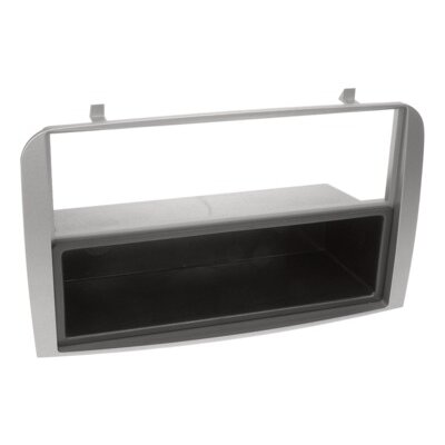 2-DIN Radioblende mit Fach Alfa Romeo 147/GT silber