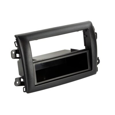 2-DIN Radioblende mit Fach Citroen/Fiat/Opel schwarz