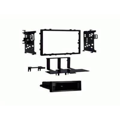 2-DIN Radioblende mit Fach Acura/Honda/Isuzu schwarz