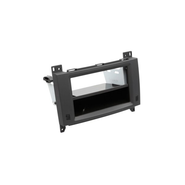 2-DIN Radioblende mit Fach Mercedes Fahrzeuge Rubber Touch