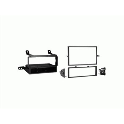2-DIN Radioblende mit Fach Nissan/Suzuki schwarz