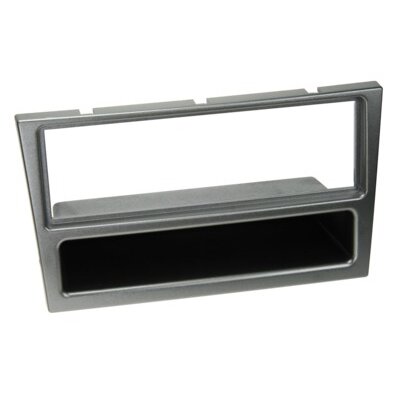 1-DIN Radioblende mit Fach Opel Corsa C aluminium