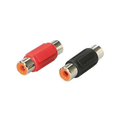 Cinch Verbinder (f)>(f) 1 x rot / 1 x schwarz