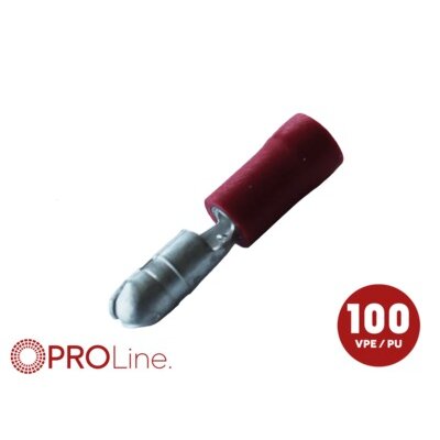 Rundstecker 0,5mm²-1.5mm²/4,0mm rot 100 ST...
