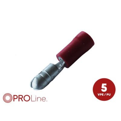 Rundstecker 0,5mm²-1.5mm²/4,0mm rot ST 5...