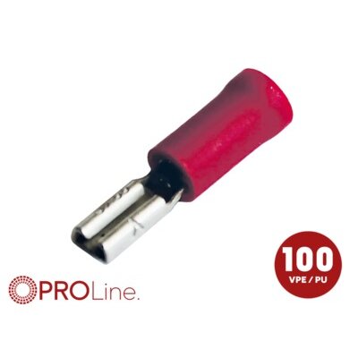 Flachsteckhülse(f) 0,5mm²-1,5mm²/2,8mm rot...