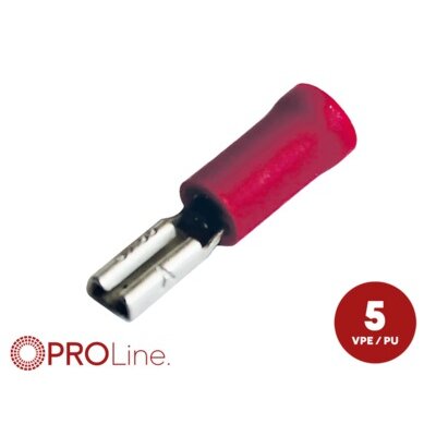 Flachsteckhülse(f) 0,5mm²-1,5mm²/2.8mm rot...