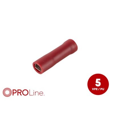 Flachsteckhülse(f) 0,5mm²-1,5mm²/2,8mm rot...
