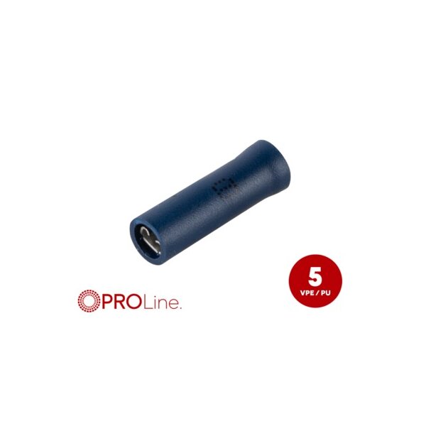 Flachsteckhülse(f) 1,5mm²-2,5mm²/2,8mm blau STVI 5 Stück