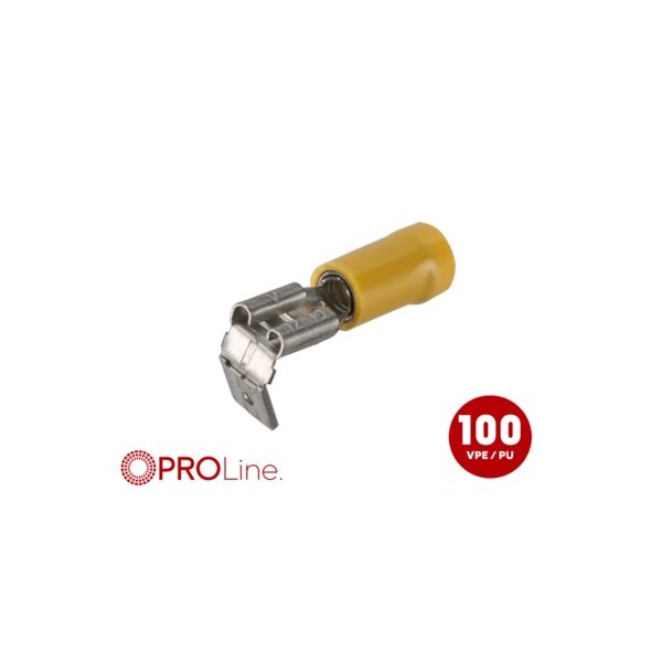 Flachstecker/Hülse(m/f) 4,0mm²-6,0mm²/6.3mm ST 100 Stück