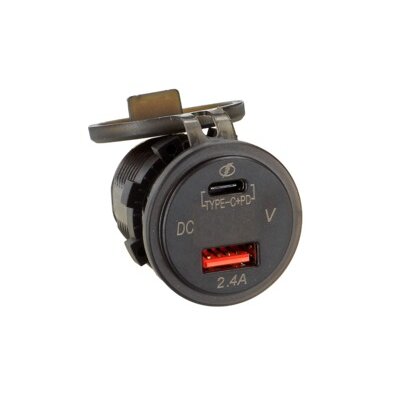 USB Ladeadapter 12V/24V USB-A/USB-C 5V 3.1A Schnellader