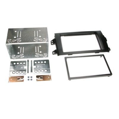 2-ISO Radioblende Fiat Sedici(FY)/Suzuki SX4(EY/GY) schwarz