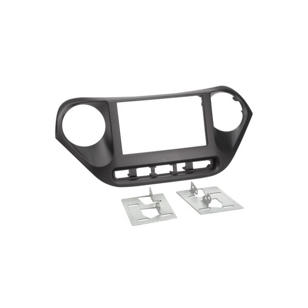 2-DIN Radioblende Hyundai i10 11/2013-12/2019 LHD schwarz
