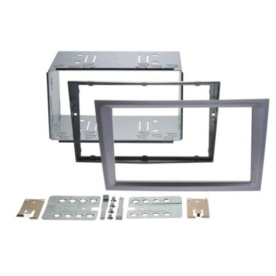 2-DIN Radioblende Opel/Renault/Subaru/Suzuki charcoal metall
