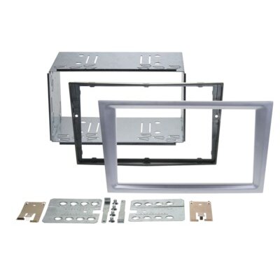 2-DIN Radioblende Opel/Renault/Subaru/Suzuki matt-chrom