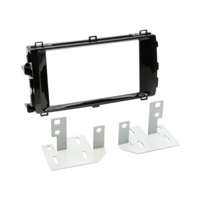 2-DIN Radioblende Toyota Auris 01/2013-08/2015 Klavierlack