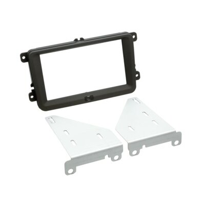 2-DIN Radioblende Seat/Skoda/VW Rubber Touch