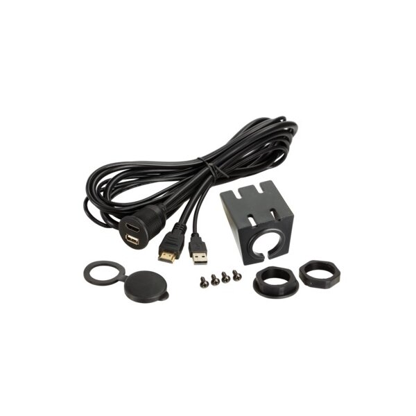 USB/HDMI Einbaubuchse/Aufbaugehäuse USB-A/HDMI