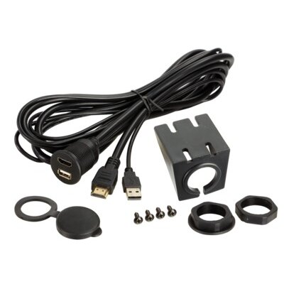 USB/HDMI Einbaubuchse/Aufbaugehäuse USB-A/HDMI