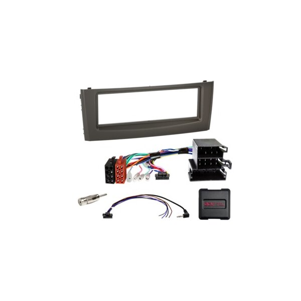 1-DIN Kit Fiat Grande Punto/Linea schwarz LFB/Antenne