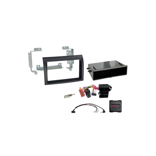 2-DIN Kit mit Fach Citroen/Fiat/Opel/Peugeot LFB schwarz