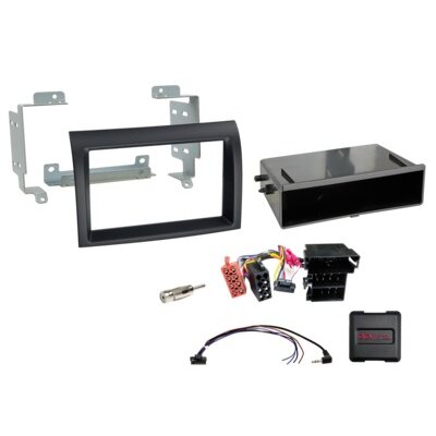 2-DIN Kit mit Fach Citroen/Fiat/Opel/Peugeot LFB schwarz