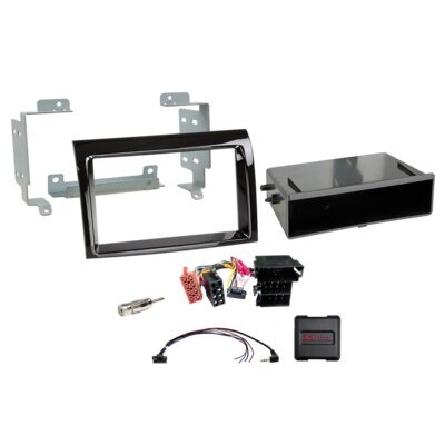 2-DIN Kit mit Fach Citroen/Fiat/Opel/Peugeot LFB Klavierlack