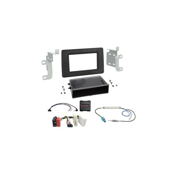 2-DIN Kit mit Fach Nissan/Opel/Renault analog LFB/Antenne