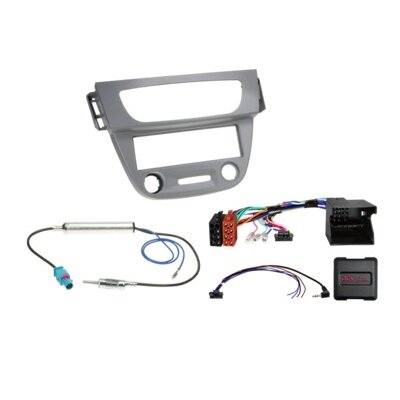 1-DIN Kit Renault Megane(B/BZ)/Fluence(Z) grau LFB/Antenne