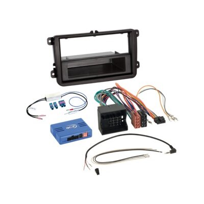 2-ISO Kit mit Fach Seat/Skoda/VW Fahrzeuge LFB/Antenne DIN
