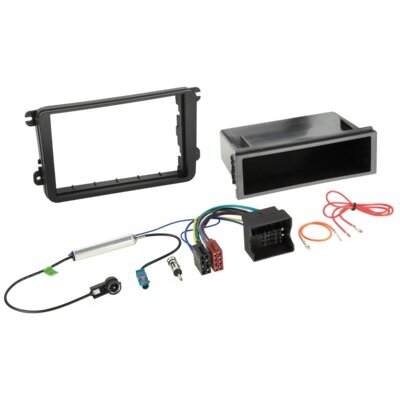 2-DIN Kit mit Fach Seat/Skoda/VW passiv/Antenne