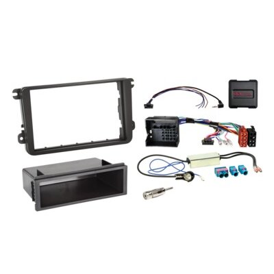 2-DIN Kit mit Fach Seat/Skoda/VW Fahrzeuge LFB/Antenne