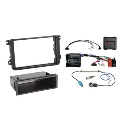 2-DIN Kit mit Fach Seat/Skoda/VW Fahrzeuge LFB/Antenne
