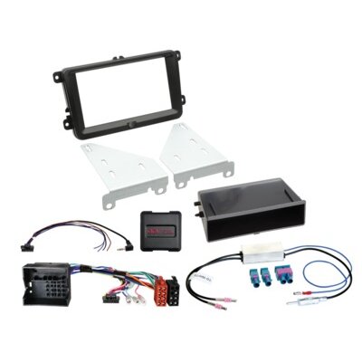 2-DIN Kit mit Fach Seat/Skoda/VW Fahrzeuge LFB/Antenne