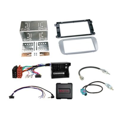 2-DIN Kit Ford diverse Fahrzeuge silber LFB/CAN Bus/Antenne