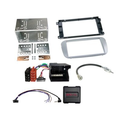 2-DIN Kit Ford diverse Fahrzeuge silber LFB/analog/Antenne