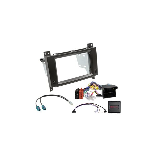 2-DIN Kit Mercedes Vito 2014-2024 Quadlock LFB/Antenne