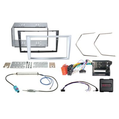 2-DIN Kit Opel Fahrzeuge matt chrom LFB/Antenne