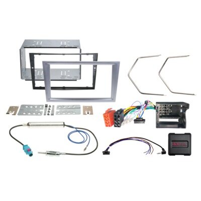 2-DIN Kit Opel Fahrzeuge matt chrom LFB CAN Bus/Antenne
